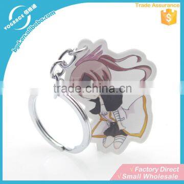 Custom cheap acrylic keychains plastic charm