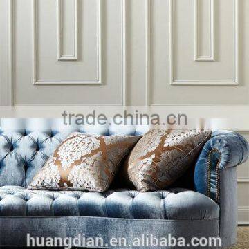 Modern Cheap Velvet Fabric Handcrafted Tufted Sofa Chesterfield Sofa for Sale photo-3