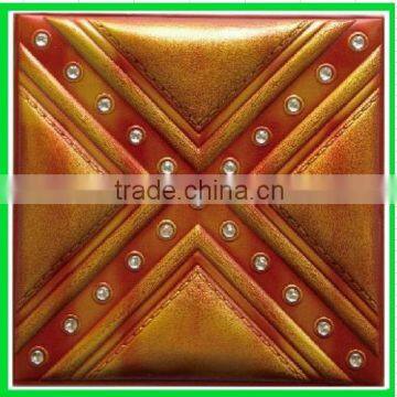elegant graceful pu leather wall decor