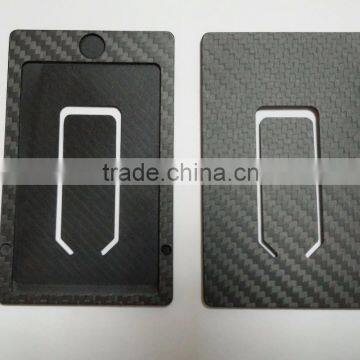 RFID Function Carbon Fiber Wallet Hard Carbon Fiber Card Holder photo-5
