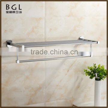 80520-CP European design brass chrome bathroom accessory towel shelf