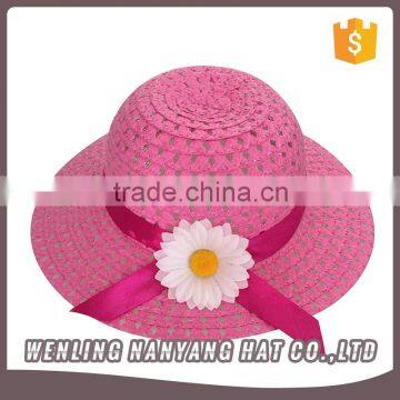 Customized Color Fashion Lovely Summer Straw Hat And Bag Set For Girls photo-3