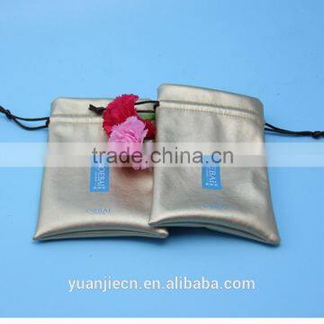 Recyclable Custom Printed Waterproof Drawstring Wine Bag With Cord