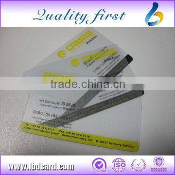 Pvc Transparent Card With Customize Logo Memory Rfid Game Card