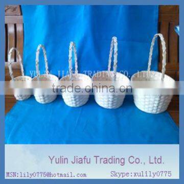 New Style Weaving Round Colourful Stained Bamboo Basket photo-2