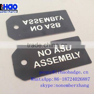 aluminum nameplate metal bag tags, aluminum custom logo tags for cheap