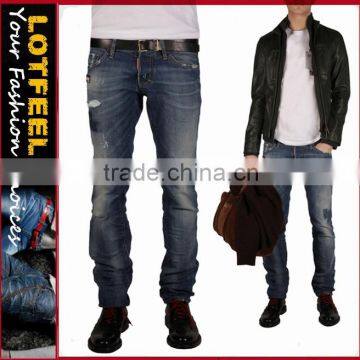 New design denim jeans pants mans fantasy jeans size export jeans (LOTM096)