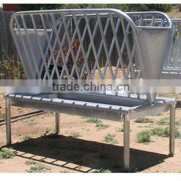 customized galvanized steel hay rack sheep feeder