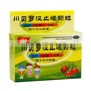 Paper cough medicine packaging box