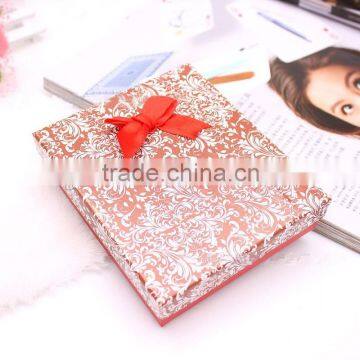 Paper Packing Jewelry Gift Boxes Beautiful brown ribbon paper gift box Popular items for paper gift box