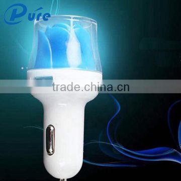 portable car charger for samsung for iphone car adapter fast charging car charger with led light