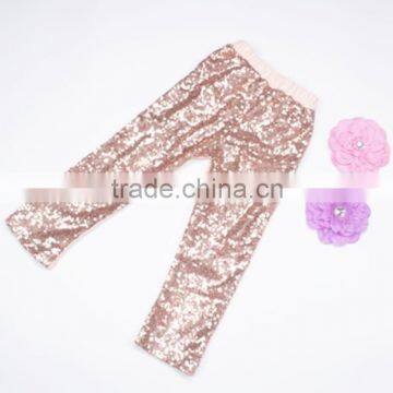 2016 autumn kids children leggings toddler's tight trousers gold sequined pants baby long pants