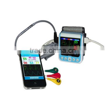 Portable bluetooth blood pressure monitor multi parameter healthcare monitor