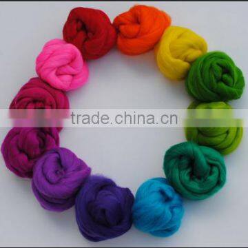 Dyed Australia Wool Top for Weaving photo-2