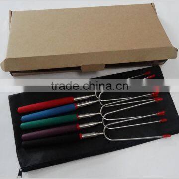 34 inch telescopic Marshmallow Roasting sticks set with 8 bamboo sticks and roasting sticks