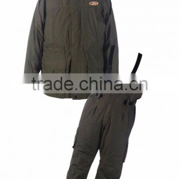 Polyester Micro Fiber Peach PU Laminated fishing suits