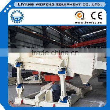 Separation of wood machine vibrating screen