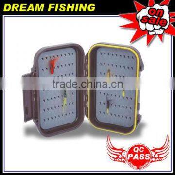 Plastic fishing tackle waterproof fly box