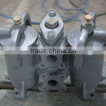 Marine Cast Iron Duplex Oil Strainer JIS F7208 H Type