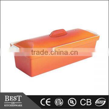 Rectangular terrine dish with lid