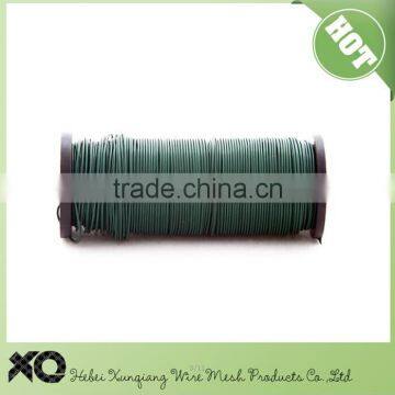 XQ green color florist garden wire in 18 gauge