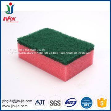 (YF-SP05) Цветной кухонный тяжелонагруженный губчатый скребок для мытья посуды photo-3