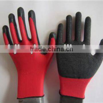 Latex Rubber Coated Palm Working Labor Gloves