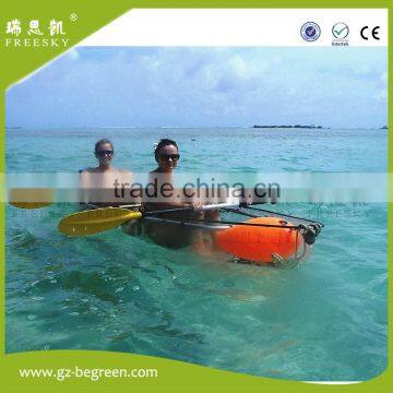 Plastic Crystal Clear Bottom Transparent Canoe /kayak With Polycarbonate Paddle photo-2
