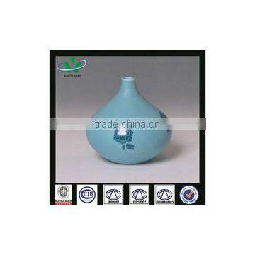 flower pattern ceramic chinese vases blue