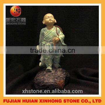 Hand Carved Lovely Granite Stone Little Monkey Statue photo-3