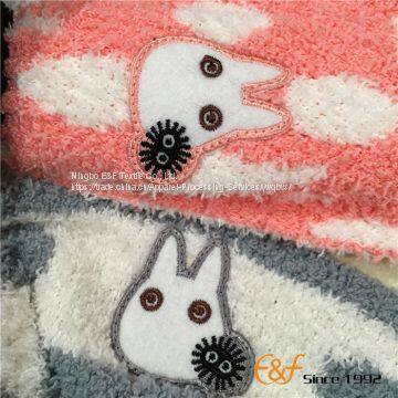 Fashion Fluffy Knitted Hat Scarf With Embroidery Logo photo-4