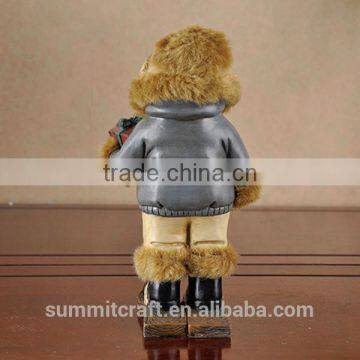 Set of 3 Christmas Table Decoration Resin Christmas Snowman Figurine photo-4