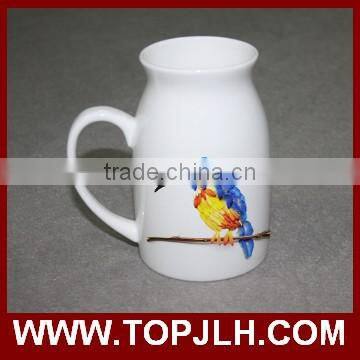 Custom Logo Printing White Sublimation Ceramic Tea Mug for Transfer Printing photo-3
