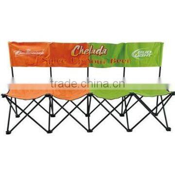 600D outdoor 4 seats printed beach chair