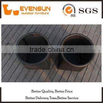 Garden Flat Wicker Hamper Box Outdoor Rattan Storage Furniture photo-4