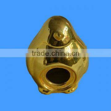 ceramic gold electroplate money animal bank