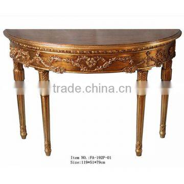 Home decoration half moon console tables in set