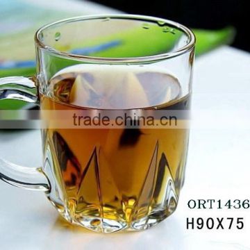 premium glass coffee cup