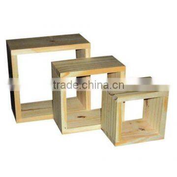 solid pine wood wooden Wall Shelves with hook