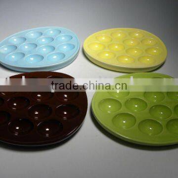 Ceramic egg tray