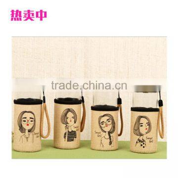 2017 New Design! 12 OZ Insulated 5.0mm Neoprene Can Cooler,linen Can Cooler photo-3