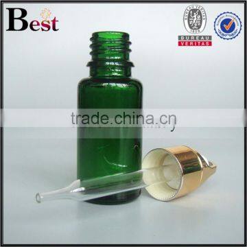 30ml Best Seller Cosmetic Glass Bottle With Basket Dropper Cost Price Essential Oil Green Glass Dropper Bottle Wholesale photo-2
