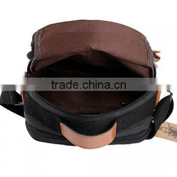 16oz Canvas Messenger Bag Men Bag With Multi-Compartment photo-3