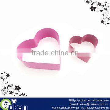 Heart Shape Stainless Steel Cookie Cutter with botton,Biscuit Cutter CK-CM0001