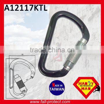 Quicklock Mountain Climbing 25KN Aluminum Carabiner With Twist Lock photo-3