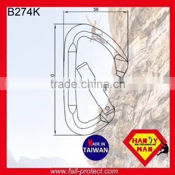 23KN High-Quailty D Type Mountain Climbing Carabiner Made in Taiwan photo-2