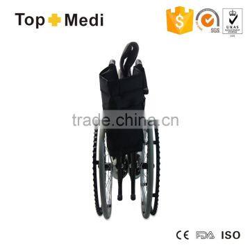 Topmedi Manual Hospital Chair Steel Wheelchair for Handicapped Person photo-4