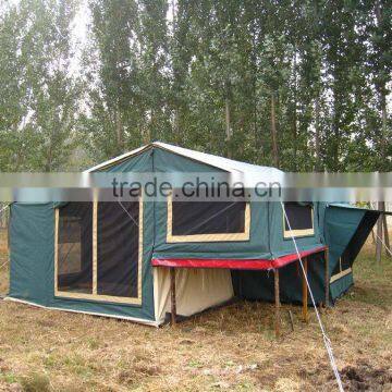 Extra Large Canvas Folding Camping Trailer Tents for Sale Factory Direct Selling photo-2