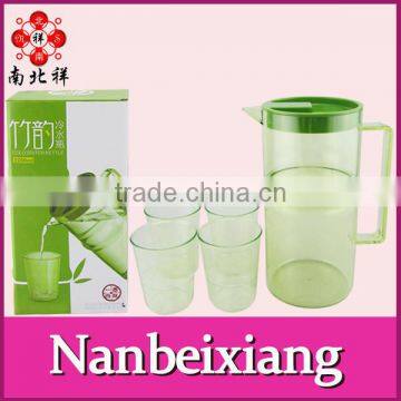 2.2L Plastic Water Pitcher With 4 Cups photo-2