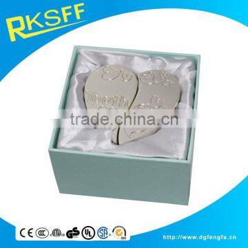 Zinc Alloy Heart Letter Carved Gift Box Set for Baby First Tooth and First Curl photo-6